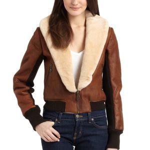 Sold: Doma Genuine Shearling Bomber